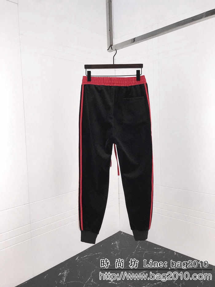 GUCCI古馳 18FW秋冬新款 休閒百搭 男款絲絨休閒褲 ydi1494